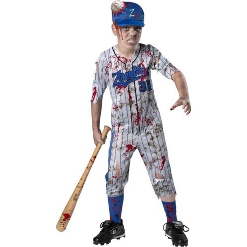 New InCharacter Home Run Horror Zombie Baseball Player Costume  XL 12 CB1713212P
